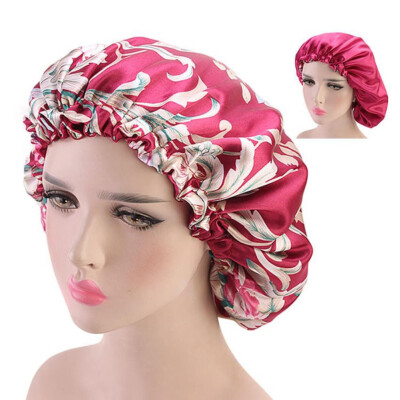 

Elastic Double Side Headscarf Satin Bonnet Cap For Women Turban Night Sleep Hat