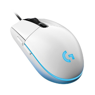 

Logitech G102 Wired Gaming Mouse RGB Mice Optical 8000DPI 168M Color LED Customizing 6 Programmable Buttons White