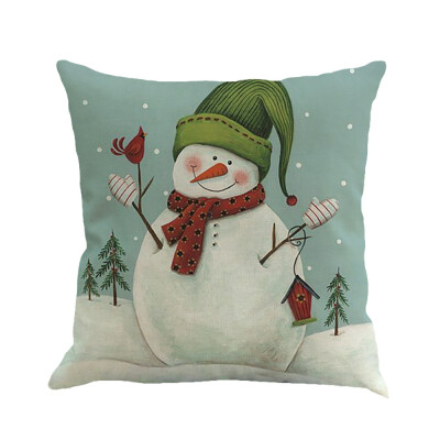 

Siaonvr Christmas Printing Dyeing Sofa Bed Home Decor Pillow Cover Cushion Cover