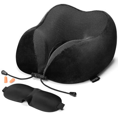 

Memory Foam Neck Pillow Ventilated U Shape Travel Support Head for Sleep