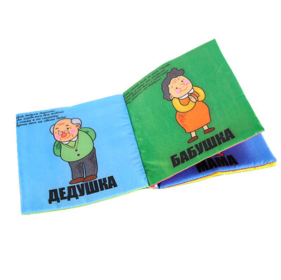 

Gobestart Soft New Cloth Baby Intelligence Development Learn Picture Cognize Book