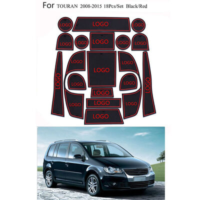 

15PCSSet Replacement for 2008-2015 Touran Gate Slot Pad Non-Slip Cup Mats Anti Slip Door Groove Mat Sticker
