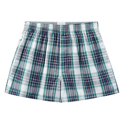 

Classic Plaid Mens Boxers Shorts Cotton Mens Underwear Panties Boxer With Elastic Waistband Shorts Cozy Loose Men Plus Size