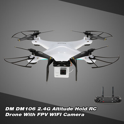 

Original DM DM106 Drone WIFI FPV RC Quadcopter with 720P Camera Altitude Hold RTF