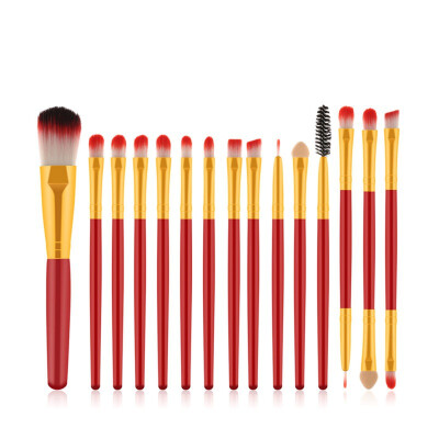 

15pcs Eye Makeup Brush Set 2 Types Eyeshadow Brush Eyebrow Brush Eyelash Brush Double-end Makeup Brush Kit