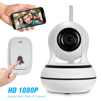 

WiFi Camera 433MHz Burglar Alarm Video IP Camera 1080P PTZ Two Way Audio Wireless Security Camera with Night Vision Motion Detecti