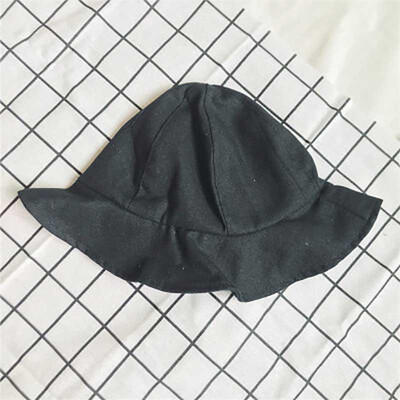 

Spring Baby Boys Girls Toddler Solid Print Bucket Hats Caps Reversible Sun Headwears 2019