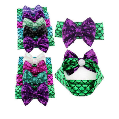 

Baby Toddler Girls Kid Bunny Sequin Bow Knot Turban Headband Hair Band Headwrap