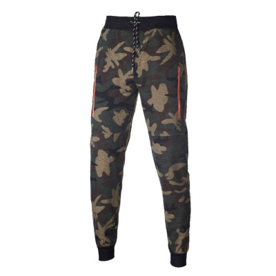 

Gobestart Fashion Mens To Keep Warm Zipper Winter Comfortable Camouflage Sweat Pants