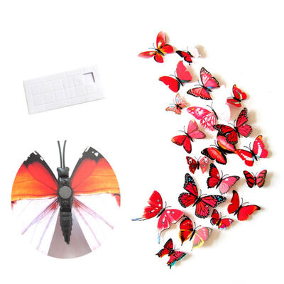 

12pcslot 3D PVC Wall Stickers Magnet Butterflies DIY Wall Sticker Decor Poster Kids Rooms Home Decoration