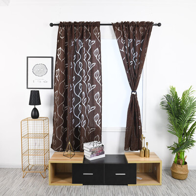 

Gobestart Trees Sheer Curtain Tulle Window Treatment Voile Drape Valance Fabric