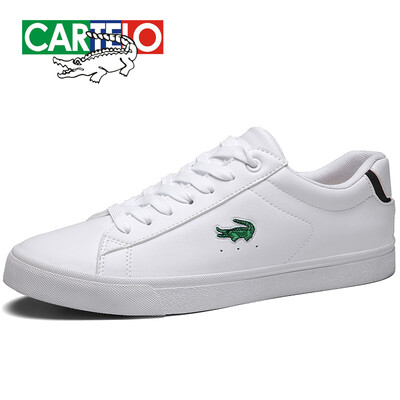 

Cartier crocodile casual mens shoes Korean version of the trend of fashion students running outdoor travel non-slip breathable 0077 white black 43