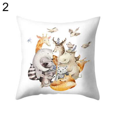 

Rabbit Elephant Square Throw Pillow Case Cushion Protector Cover Bedding Article
