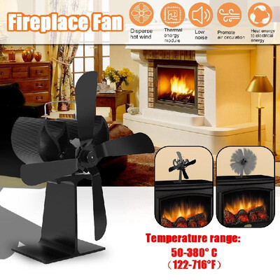 

4 Blades Home Fireplace Fan Efficient Heat Distribution Fans