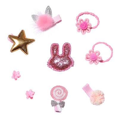 

New Fashion Crown Childrens Hair Clip Hair Accessories Gift Set Cartoon Series Girls Hair Clip Cute Bow Headwear
