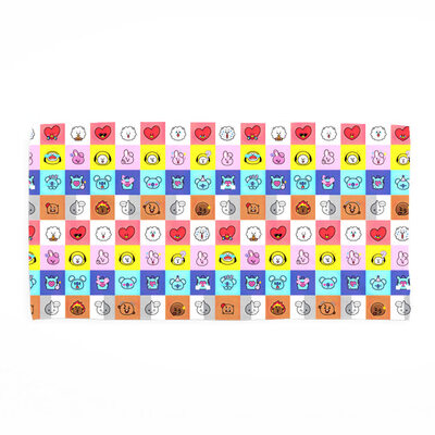 

Christ For Givek Kpop BTS Towel Tapestry Single Side Cartoon Portrait Household Products for Family&Friend 137 x 295 inch