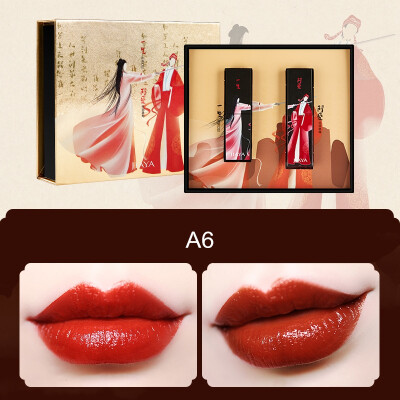 

Lip Gloss Set Chinese Traditional Style Beautiful Packing Moisturizing Lipstick Silky Smooth Liquid Lipstick