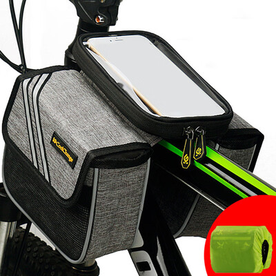 

Bicycle Touchscreen Phone Holder Frame Bag Pannier Tube Case Pouch Cycling Bike