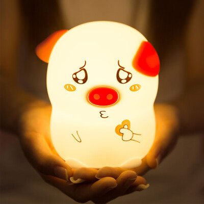 

〖Follure〗OneFire Cute Pig Shape Night Light Bedroom Lighting With Remote Control