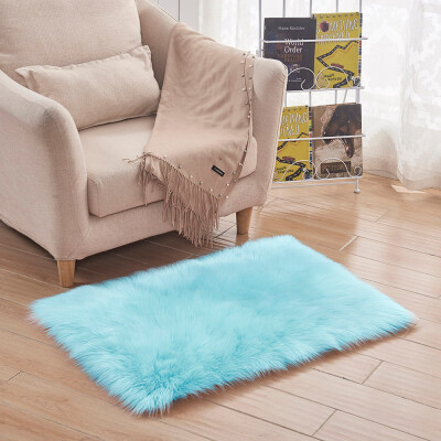 

Toponeto Soft Rug Chair Cover Artificial Sheepskin Wool Warm Hairy Carpet Seat Mats Rug