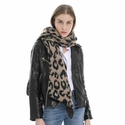 

Tailored Women Winter Warm Leopard Printed Long Shawl Soft Long Neck Scarf