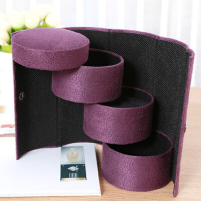 

3 Layers Jewelry Cylinder Storage Box Accessories For Necklace Jewelry Earring Makeup Organizer Container Box