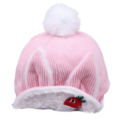 

Baby Girl Hat Rabbit Ear Hat Cartoon Cute Baby Hats For Girls Cotton Bow Knot Children\\\s Cap Toddler Kids Hats