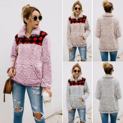 

Thick Warm Womens Teddy Bear Fleece Coat Ladies Bomber Jacket Wool Coat Winter