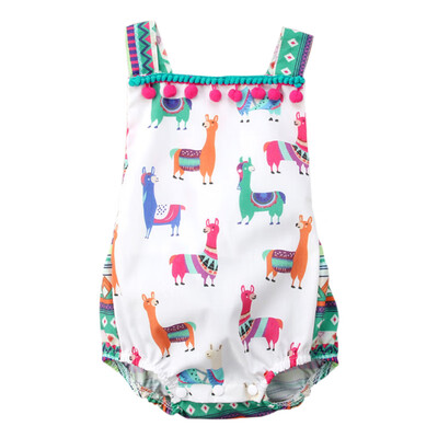 

Summer Children Kids Casual Fashion Jumpsuits Baby Girl Sleeveless Rompers Kids Toddler Bodysuits