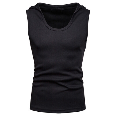 

Toponeto Fashion Mens Summer Casual Loose Thread Hooded Sleeveless Hip Hop Vest Tops