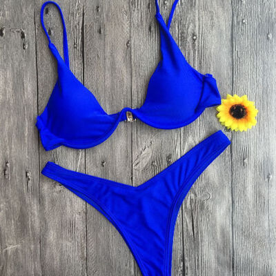 

Womens Swim Sexy Suits Two Piece Bathing Female Suits Black Red Blue 3 Colors Ladies Suit Comfortable Swim Clothing