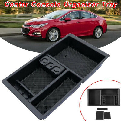 

Car Black Center Console Organizer Storage Box For Chevy Silverado GMC 2015-2018