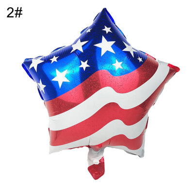 

Colorful 4th of July Independence Day Numbers Star Ballons Party Props Decor