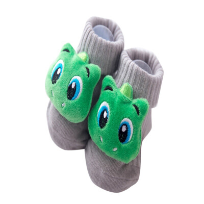 

0-4T Non-slip Cotton Infant Baby Socks Kids Floor Socks Cartoon Doll Socks Baby Girls Boys Soft Cute Boots