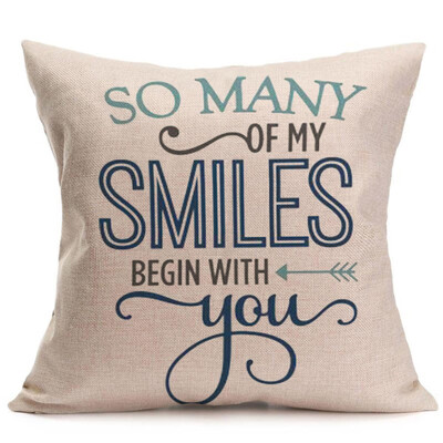 

Tailored Happy Fall Thanksgiving Day Soft Linen Pillow Case Cushion Cover Home Decor