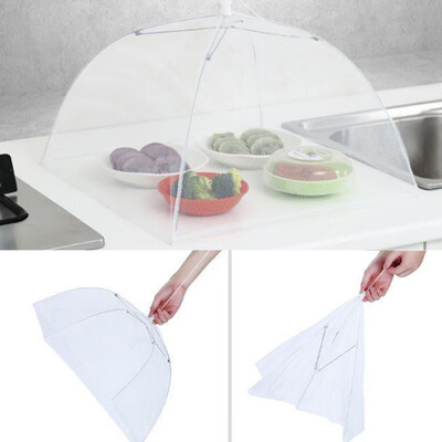 

Gobestart 1 Large Pop-Up Mesh Screen Protect Food Cover Tent Dome Net Umbrella Picnic