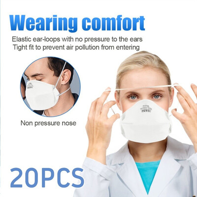 

20PCS Face Mask Air Pollution Dust Mask Protection Allergies Masks
