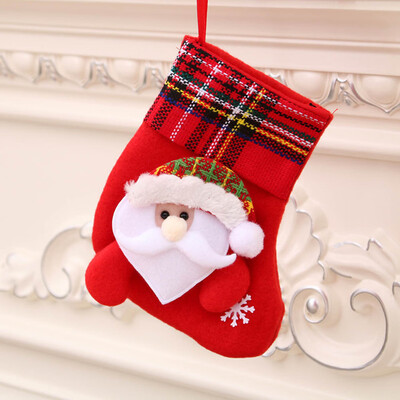 

Medium Christmas Gifts Socks Santa Claus sock Tree Snowflakes Decoration Jewelry Christmas Gift