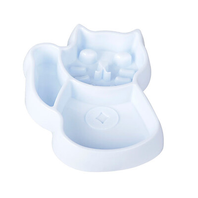 

Cute Cat Shape Pet Food Bowls Anti-Skid Pet Bowls Plastic Cat Puppy Water Bowls Durable Dog Cat Feeders