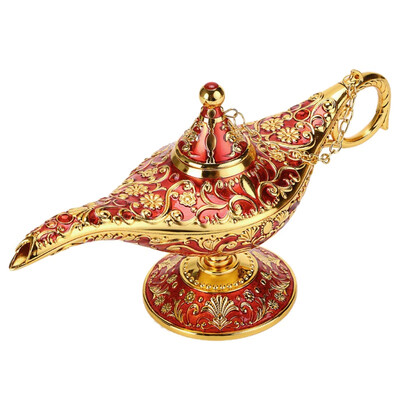 

Aladdin Magic Lamp Retro European Crafts Alloy Furnishings Russian Wishing Lamp Home Table Decoration 2019 New