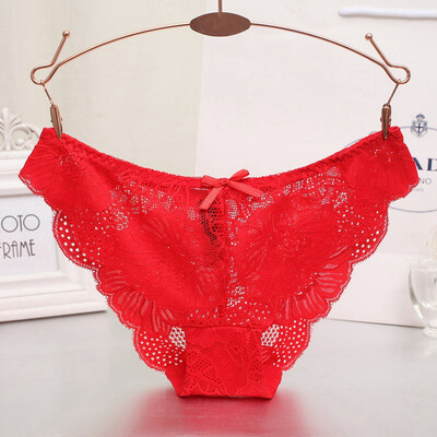 

Sexy Women Lace Panties Low Waist Cotton Crotch Briefs Underwear Women Soft&Breathable Lingerie