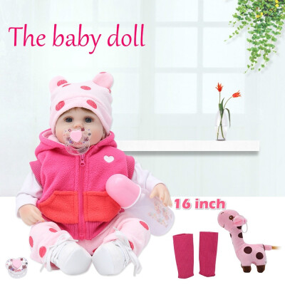 

Fashion 16-inch Doll 40cm Silicone Babydoll Handmade Dolls Toys Toddler Girls Kids Birthday Gifts