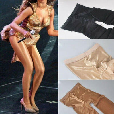 

New Women Lady Sexy Sheer Oil Shiny Glossy Glitter Pantyhose Tights Stocking US