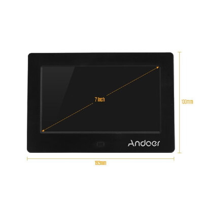 

Andoer 7 Inches LED Digital Photo Frame Desktop Electronic Album 1024600 High Resolution Supports Music 1080P Video Player Clo
