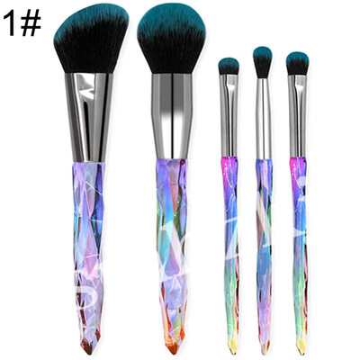 

510Pcs Colored Rhinestone Foundation BB Cream Blusher Makeup Brush Tool Set