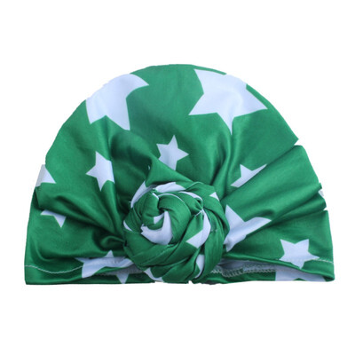 

Baby Hat with Bow Sweet Star Print Baby Cap For Girls Boys Elastic Infant Accessories 1 PCS