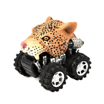 

Tailored Mini Vehicle Animal Pull Back Cars with Big Tire Wheel Creative Gifts for Kids