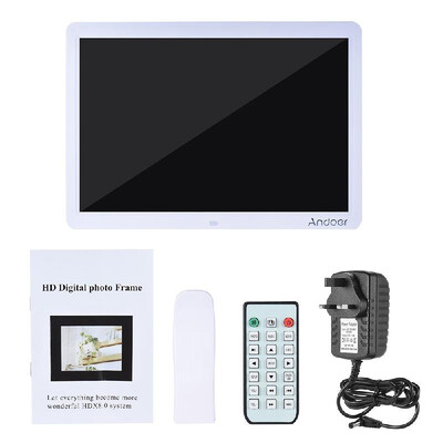 

Andoer 15" Wide Screen HD LED Digital Picture Frame Digital Album High Resolution 1280800 Electronic Photo Frame with Remote Cont