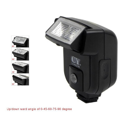 

CY Mini Universal Flash Speedlite Hot Shoe Sync Port with Adjustable Pitch Angle for Nikon Canon Panasonic Olympus Pentax Sony Alp