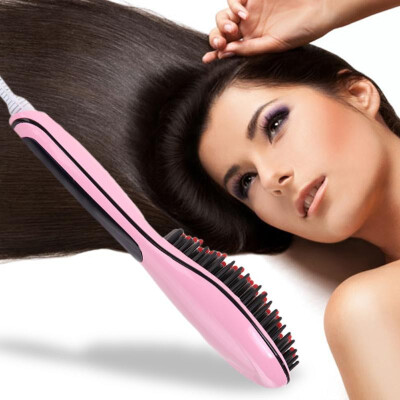 

29W Hot Selling Hair Brush Fast Straightener Comb Electric LCD Display Straight Hair Comb Brush Irons Auto Straight Hair Combs